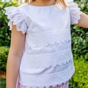 Beaufort Bonnet Girls White Sleeveless Blouse